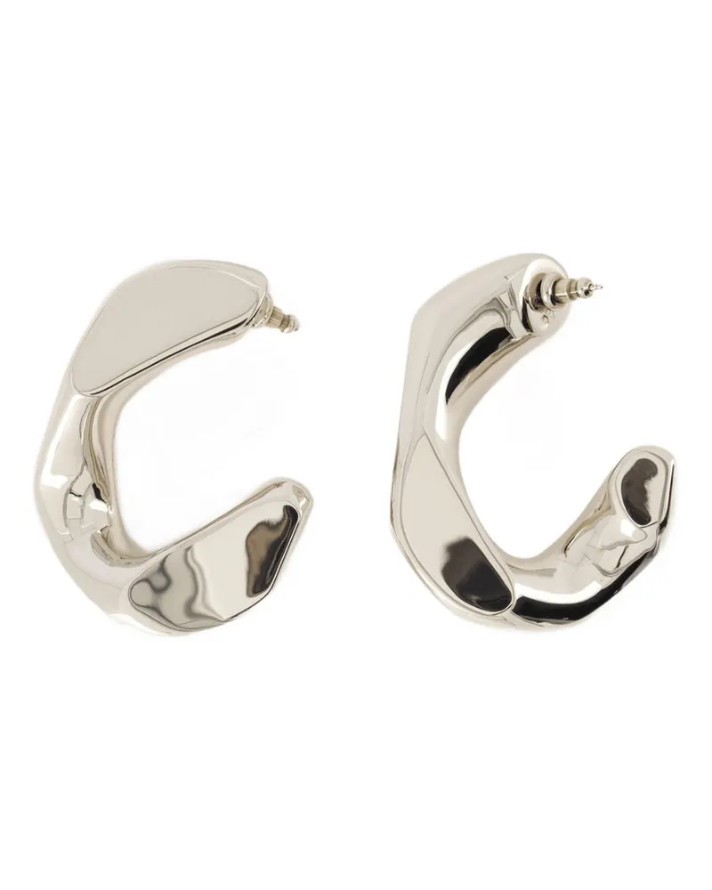 Alexander McQueen Kettenreizoop -Ohrringe  Brass Silber Silber