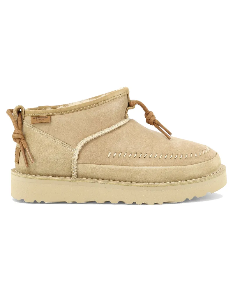 UGG Classic Ultra Mini Crafted Regenerate“ Stiefeletten Beige