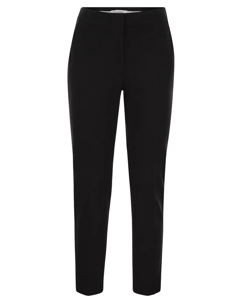 Max Mara Pegno Viskose -Trikothose Black