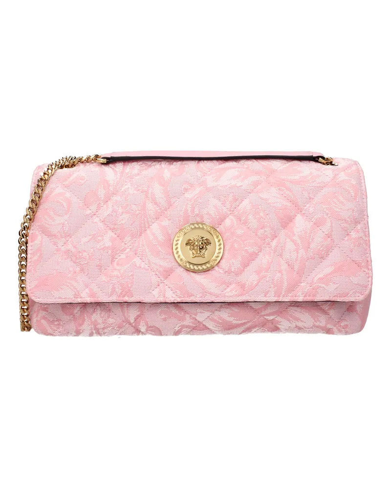 Versace Damens Umhängetasche aus rosa Stoff -