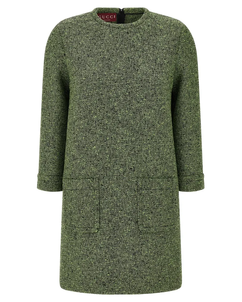 Gucci Mouliné“-Kleid Green