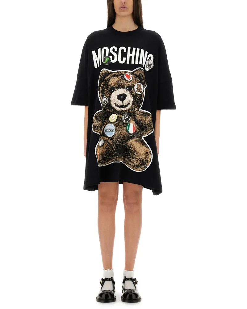 Moschino Teddybär" kurzes Kleid Black