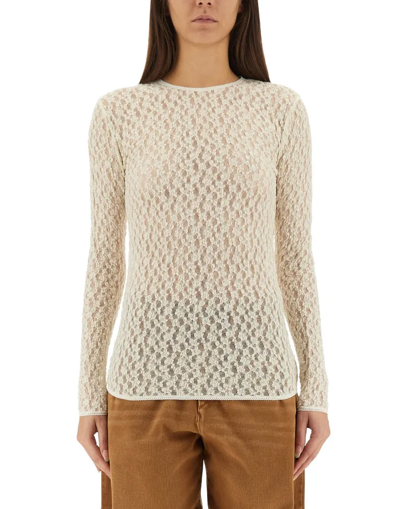 Isabel Marant Lace "Gaelle" Top Powder