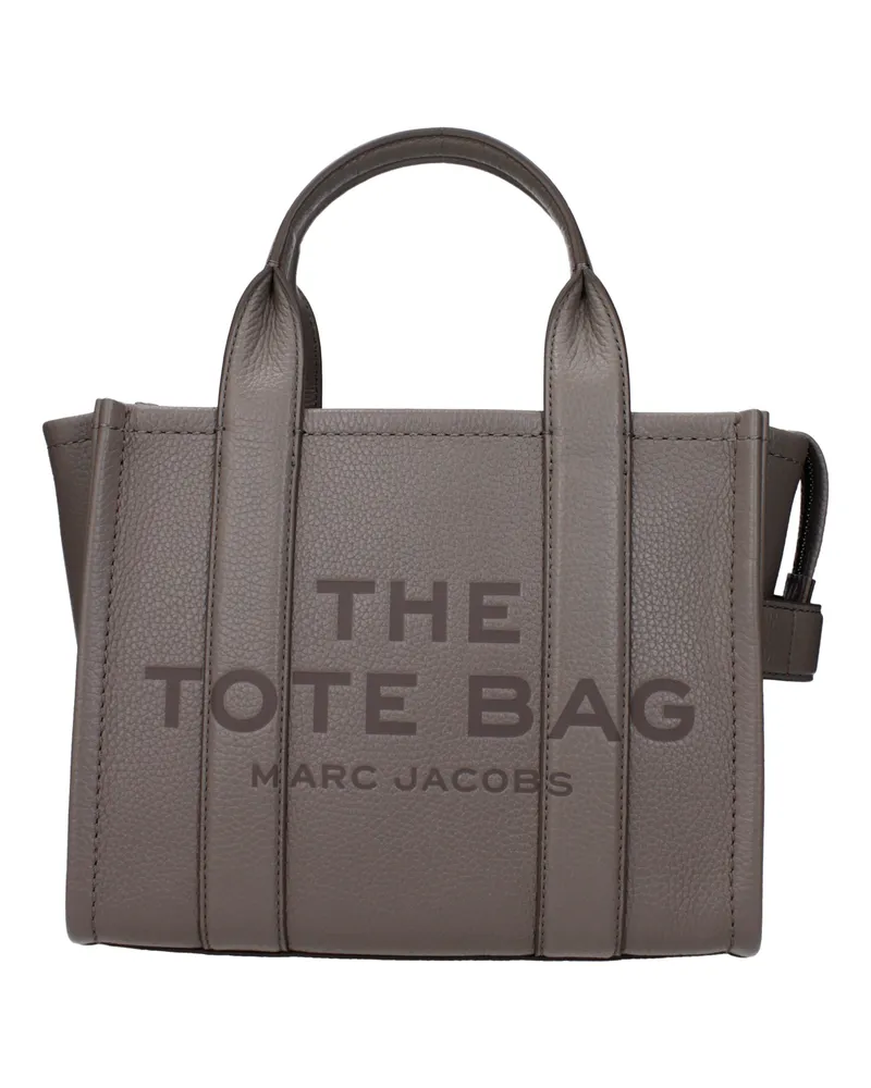 Marc Jacobs Damens Handtaschen Grau/Zementleder -