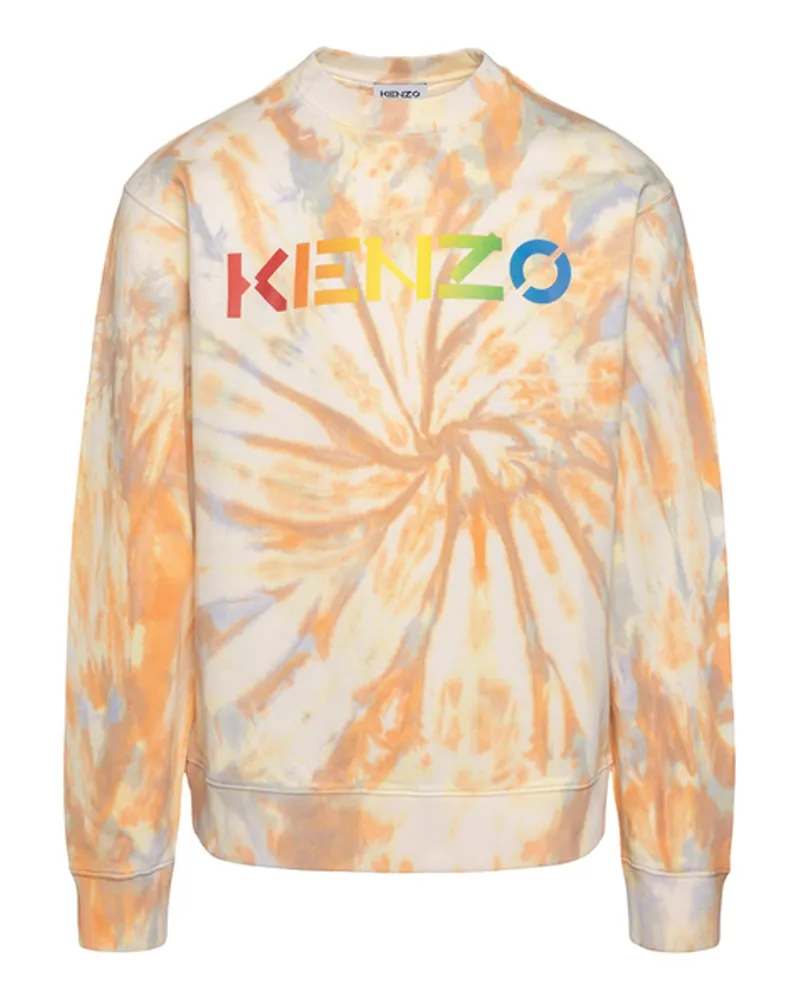 Kenzo Cotton Logo Sweatshirt Orange
