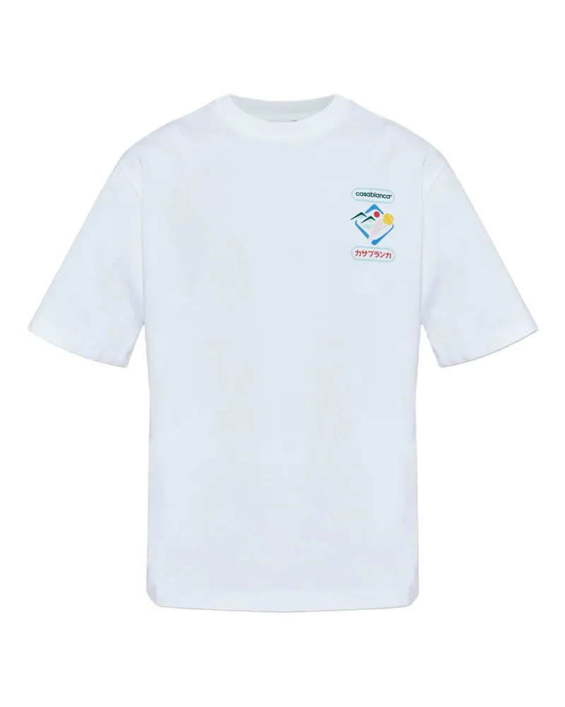 Casablanca Paris Graphic Print T -Shirt White