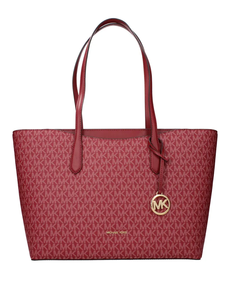 Michael Kors Arden Damens Umhängetasche Stoff Rot/Kirsche -