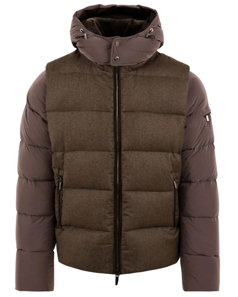 MOORER Mäntel braun Brown