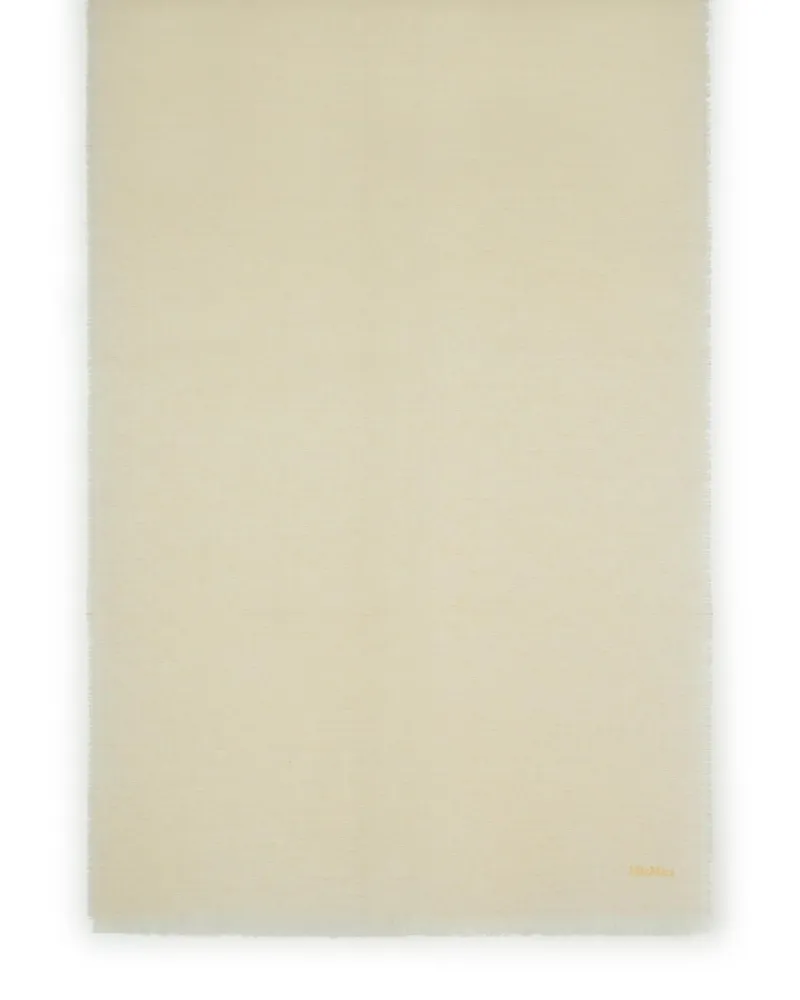 Max Mara Magico 'Virgin Wollschal Tela Ivory