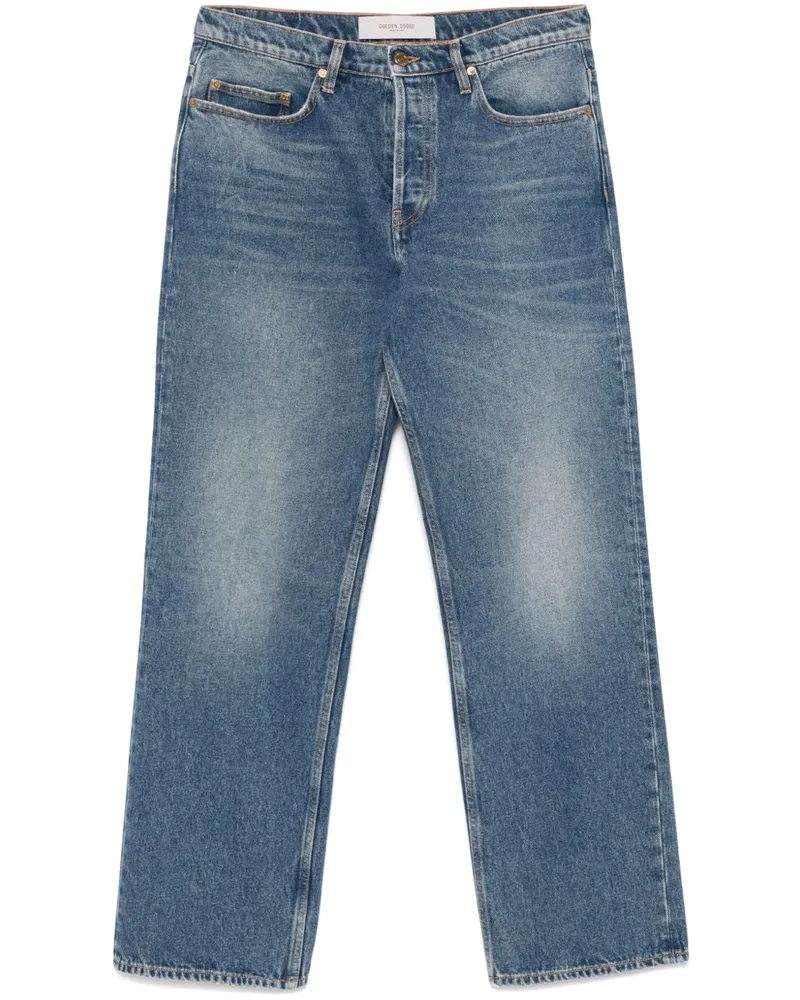 Golden Goose Skate Denim -Baumwolljeans Blue
