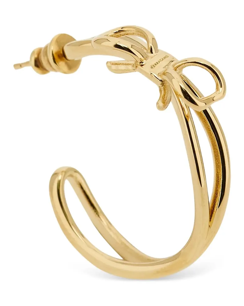 Ferragamo Bogen-Ohrringe Gold