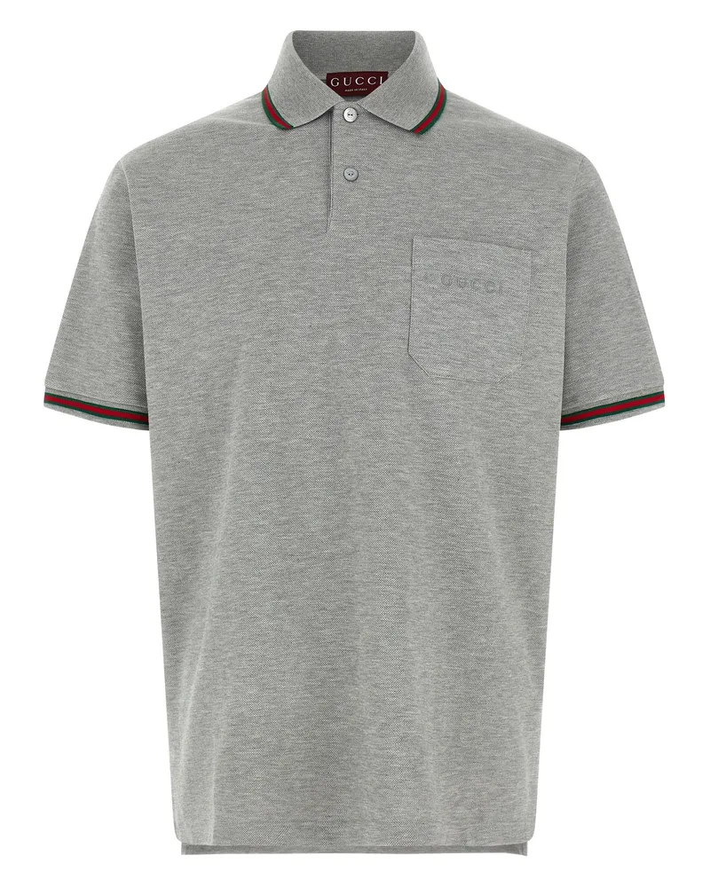 Gucci Poloshirt „Nastro Web Gray