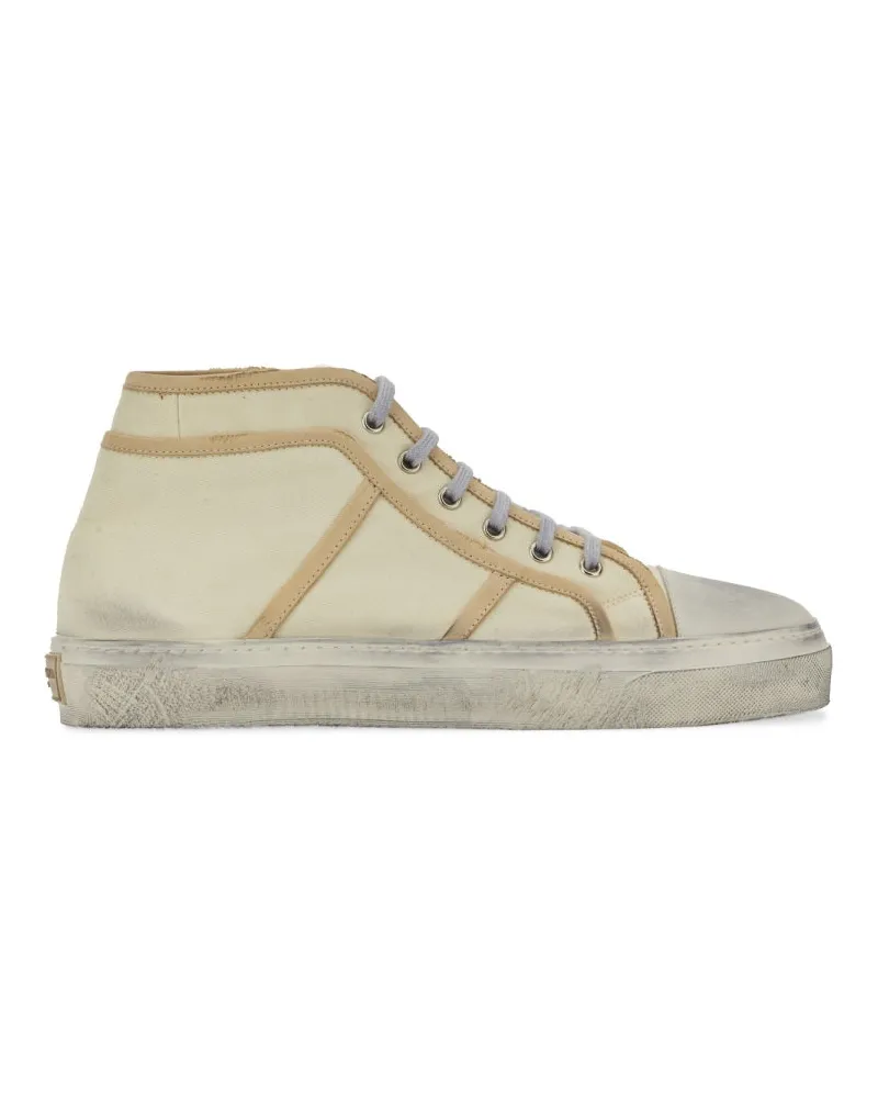 Dolce & Gabbana Vintage Mid Top Sneaker Beige