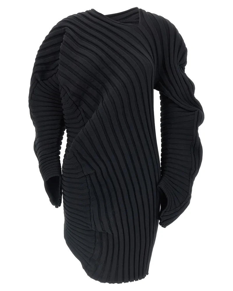Issey Miyake Strick (wie es ist)' Top Black