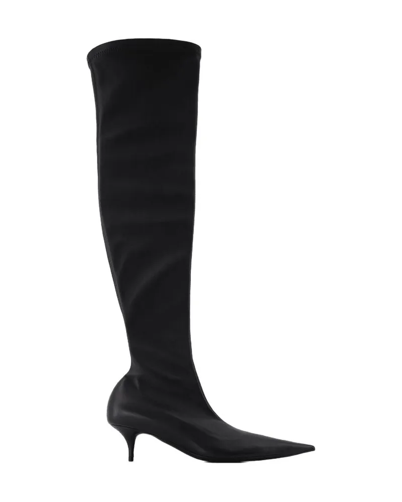 Balenciaga Avenue L50 Boots  Leder schwarz Black