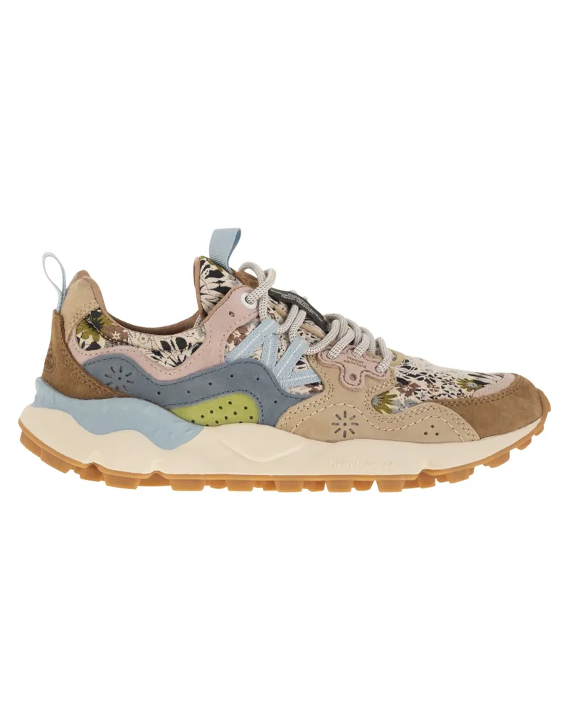 Flower MOUNTAIN Yamano 3 Turnschuhe im Wildleder und technischen Stoff Brown
