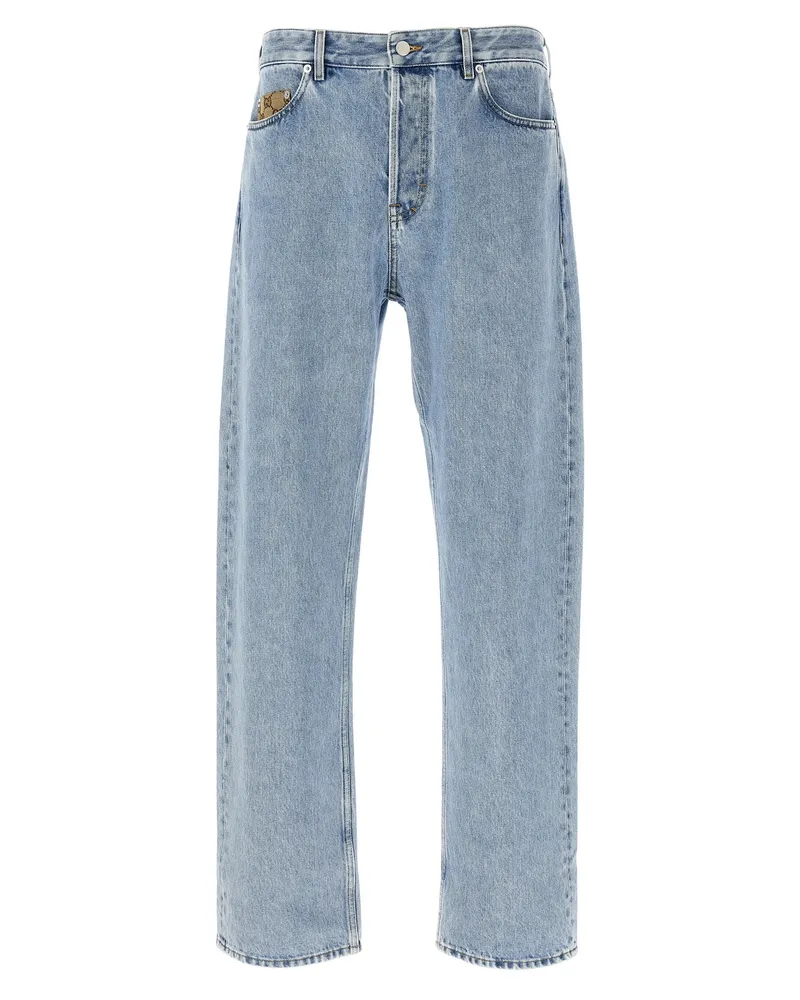 Gucci Jeans mit GG-Einsatz Blue