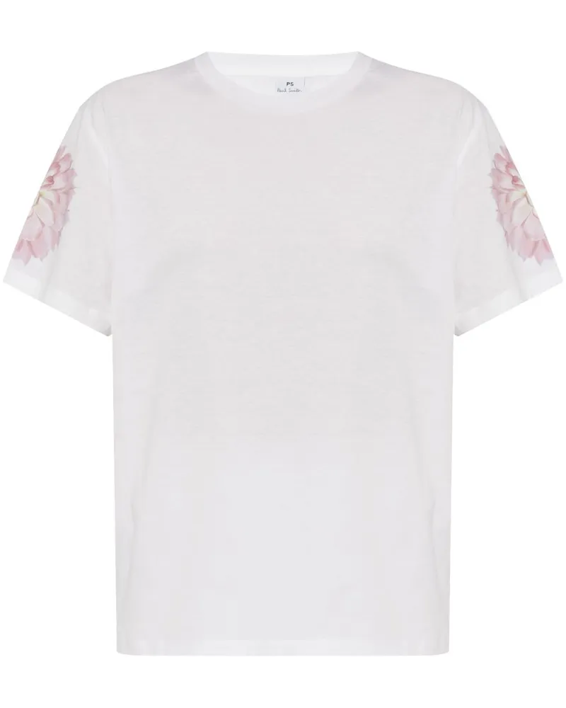 Paul Smith Dahlia Baumwoll -T -Shirt White