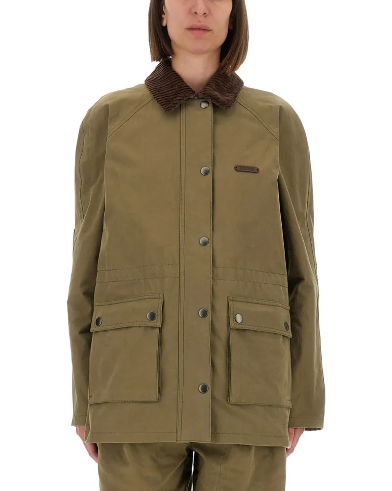 Moschino schwere Baumwolljacke Green