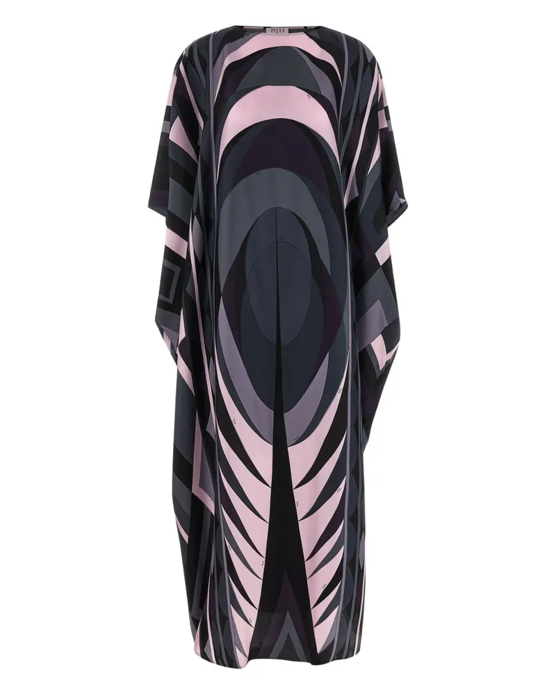 Emilio Pucci gedruckt Seiden Kaftan Black