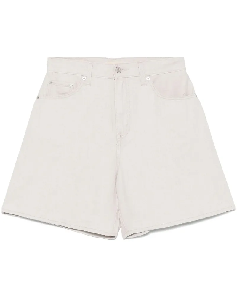 Levi's Hochbaggy kurz kristallgrauer Leinen 