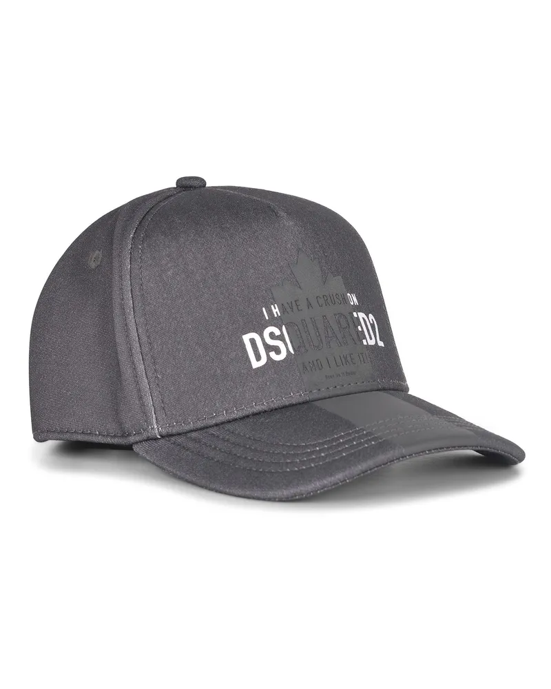 Dsquared2 Baseballkappe aus Baumwolle Grey