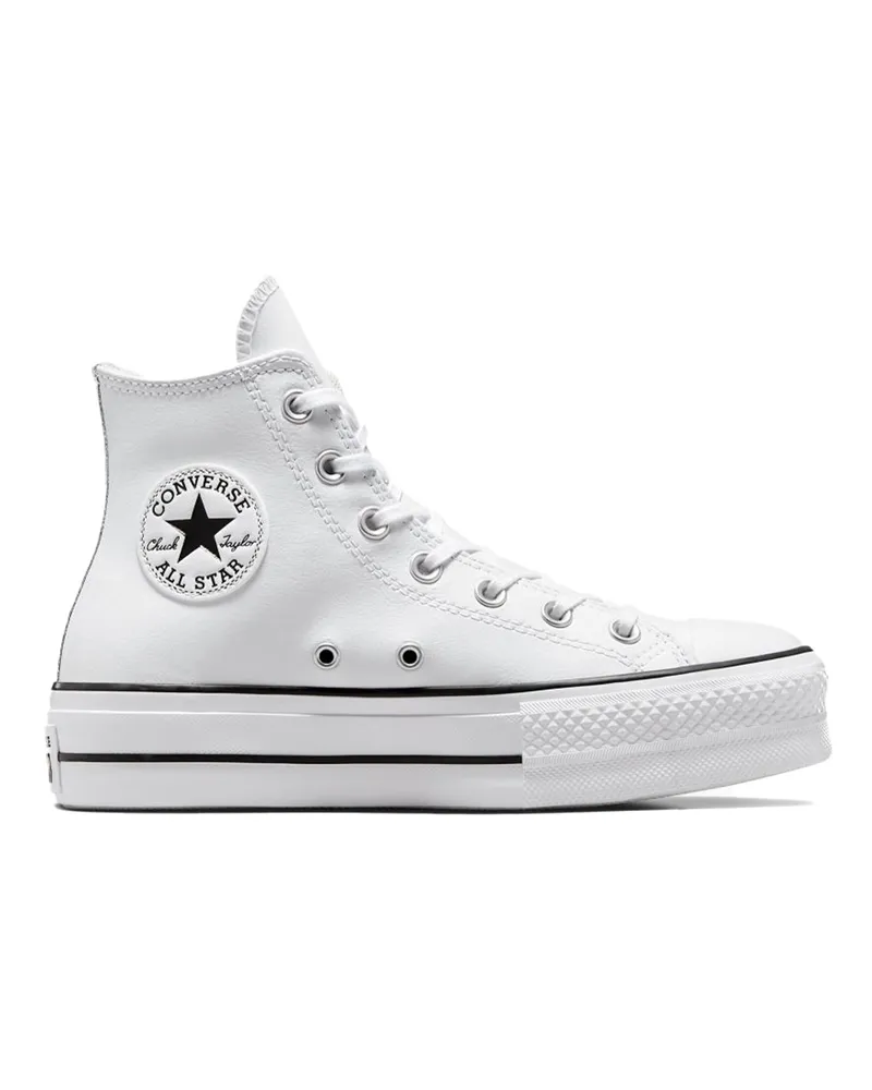Converse Sneaker Chuck Taylor All Star Platform Bianco/Nero/Bianco White