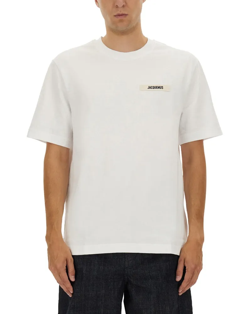 Jacquemus das Grosgrain -Hemd White