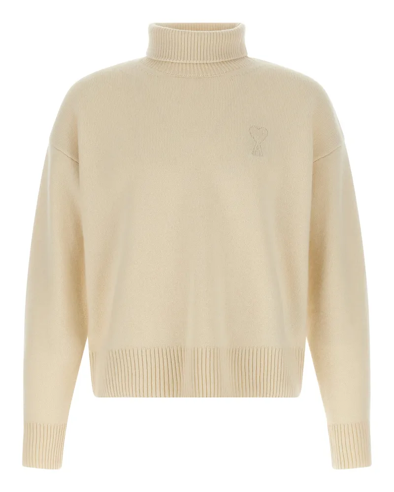 AMI Paris Matis' Rollkragenpullover White