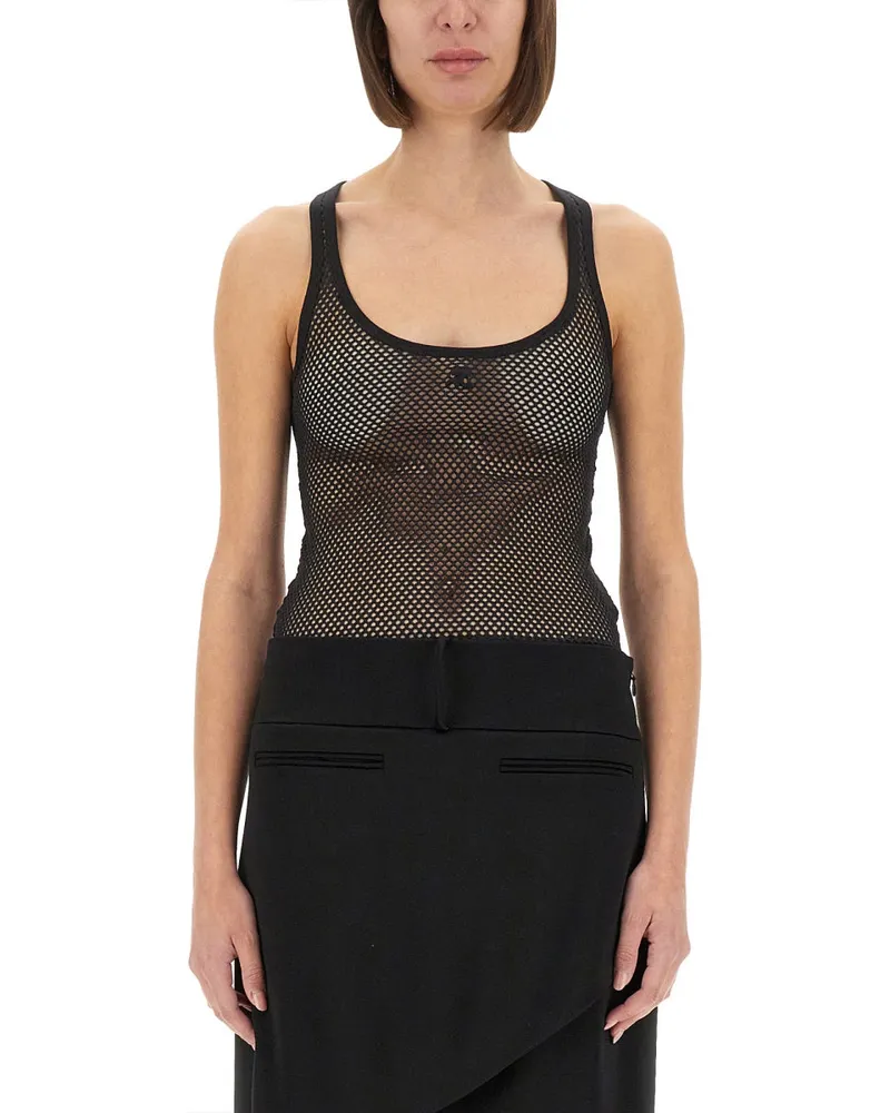 Courrèges Courreves Mesh Tanktop Black