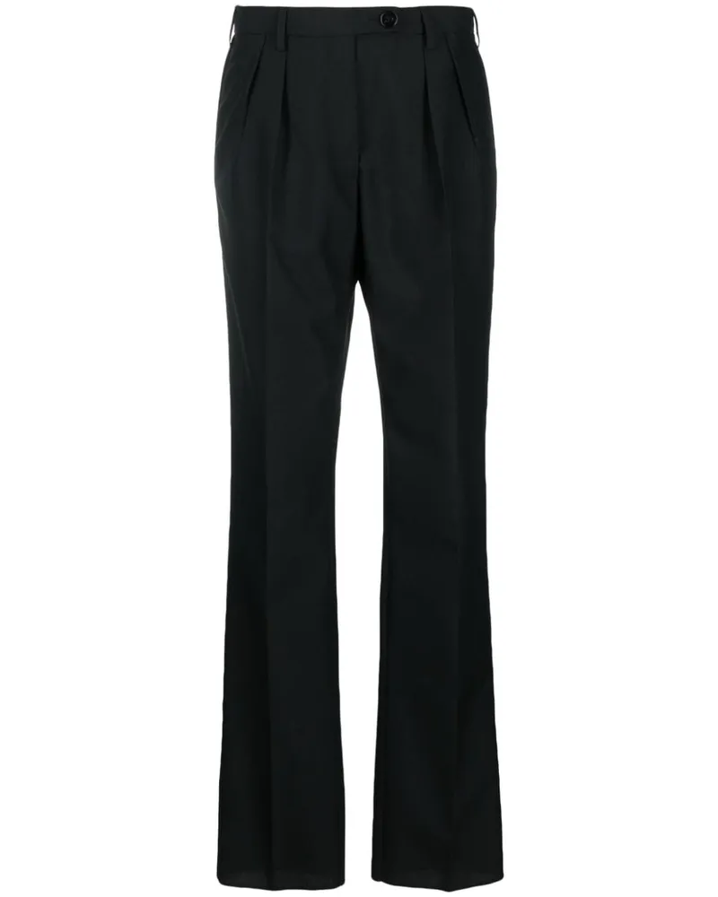 Gabriele Pasini Wolle Blendhose Black