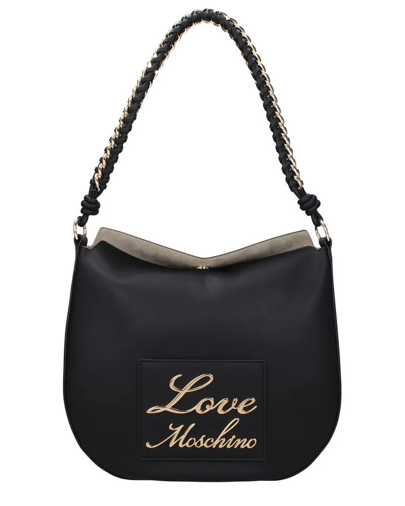 Moschino Damens Umhängetaschen Polyurethan Schwarz -