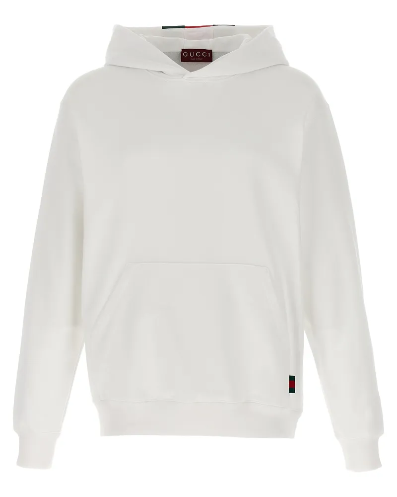 Gucci Nastro Web-Hoodie White