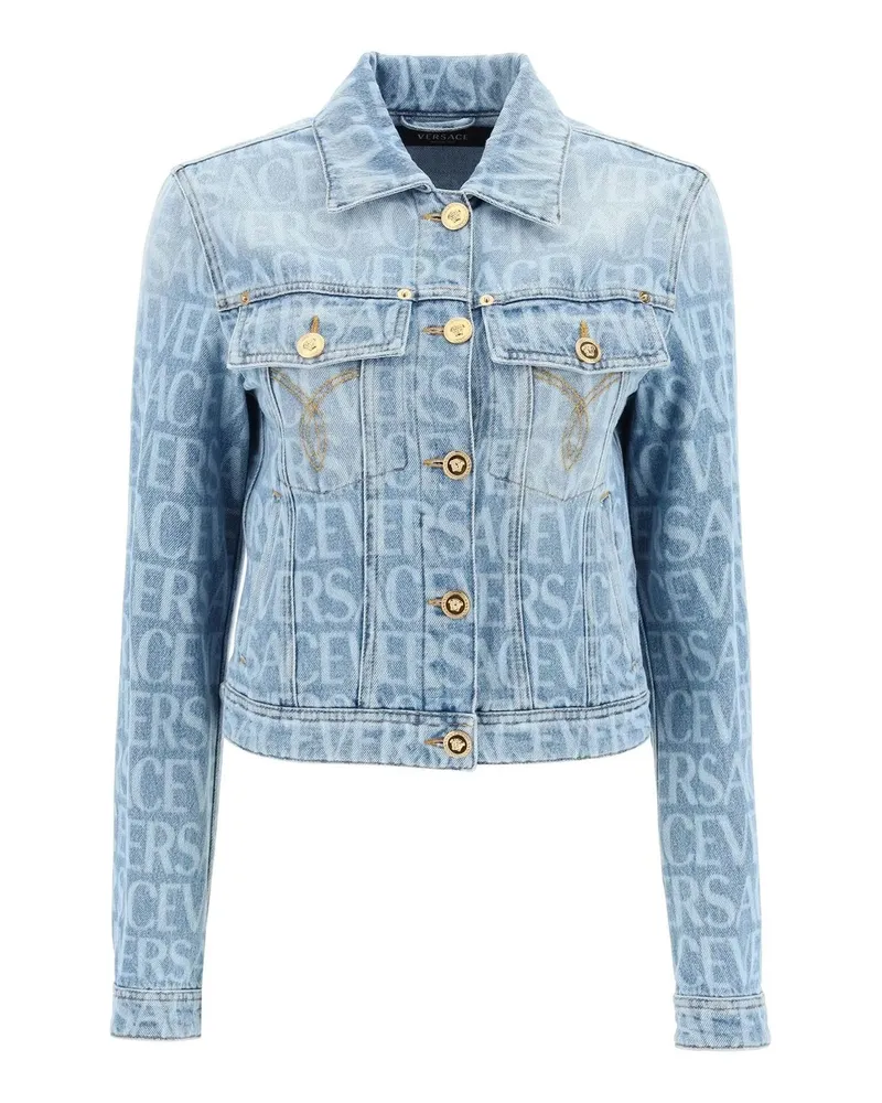 Versace Versace Denim Jacke Blau