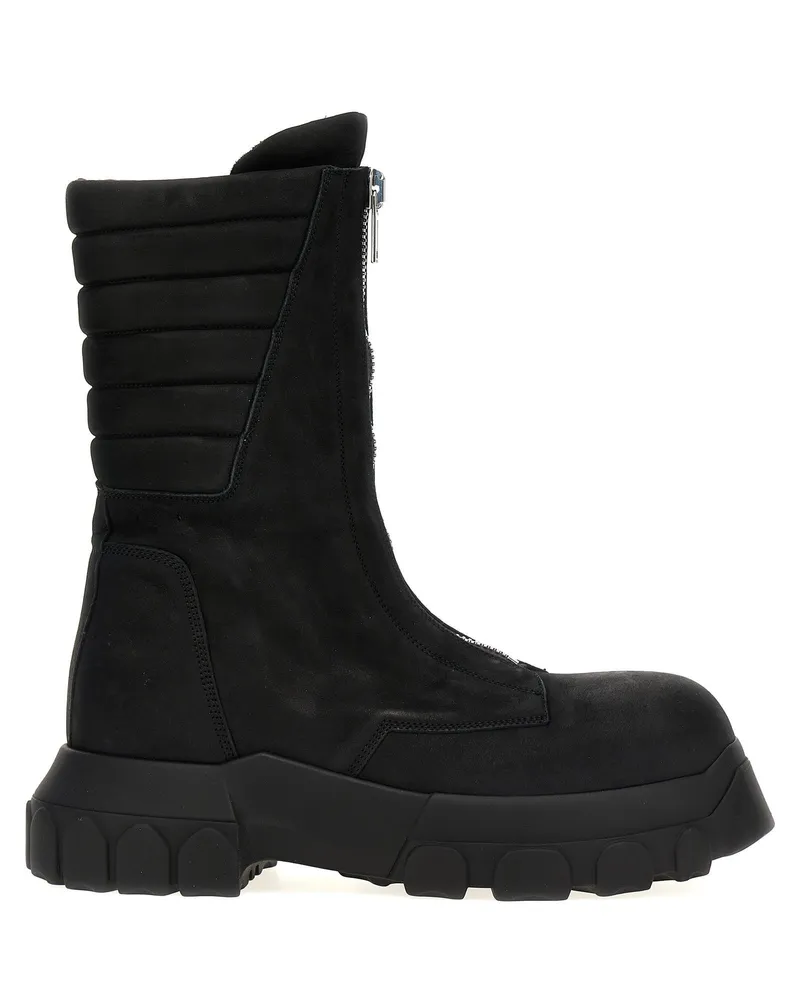Rick Owens Moto Turbo Tractor' Stiefel Black