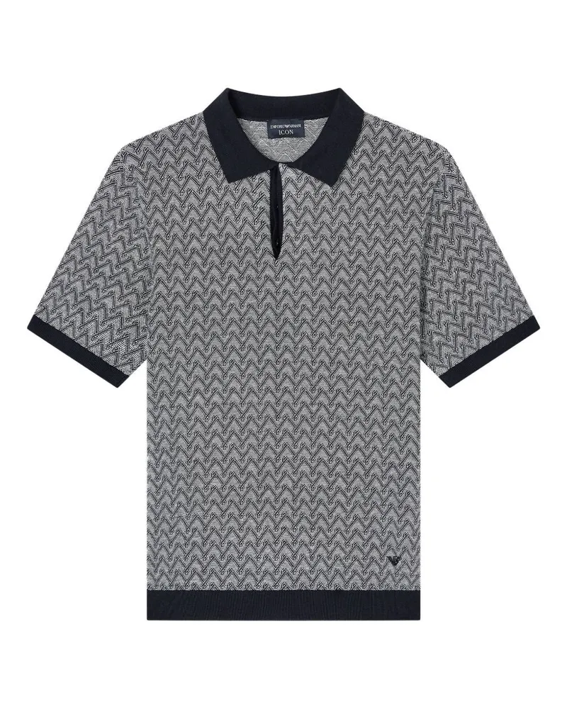 Emporio Armani Cotton Polo -Hemd Blue