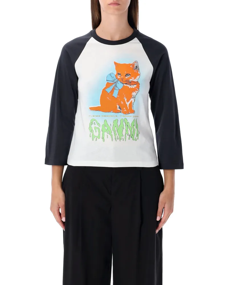 Ganni T -Shirts und Polos weiß White