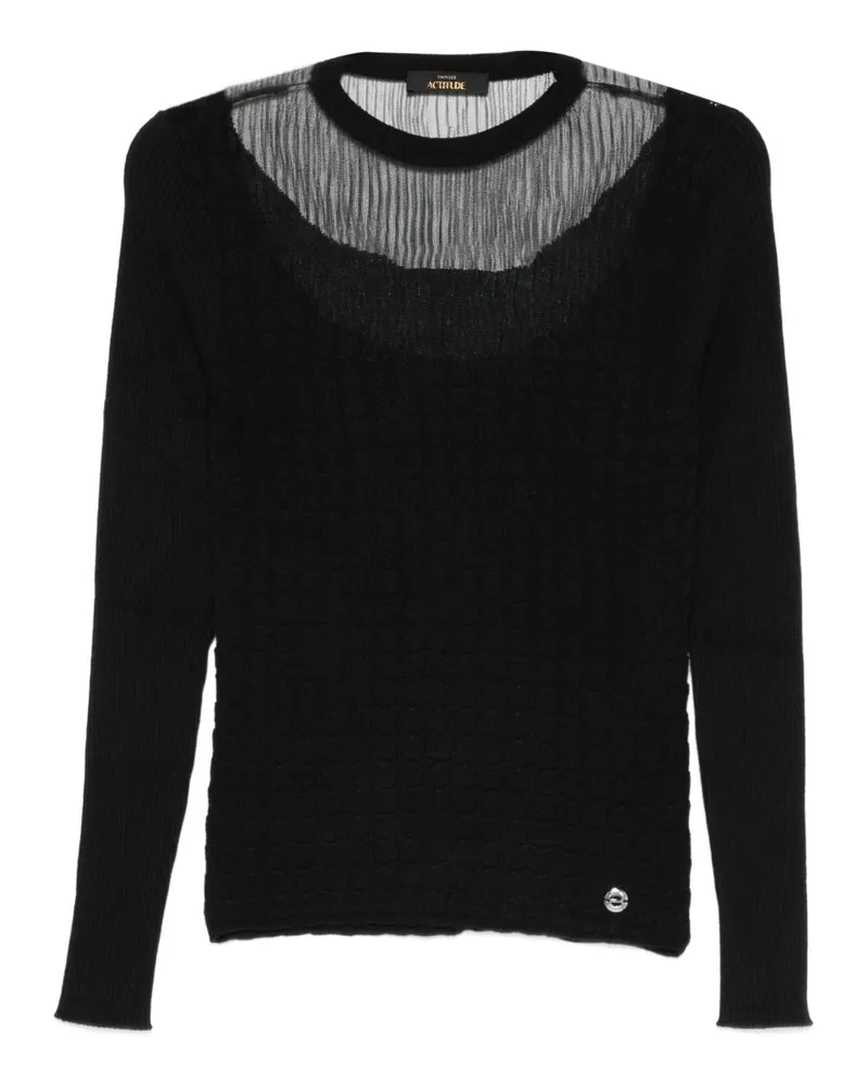 Twin-Set Pullover Schwarz Black