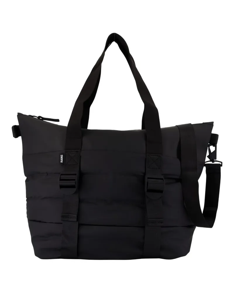 RAINS Puffer Mix Einkaufstasche Mini W3 Shopper Bag Regen synthetisch schwarz Schwarz
