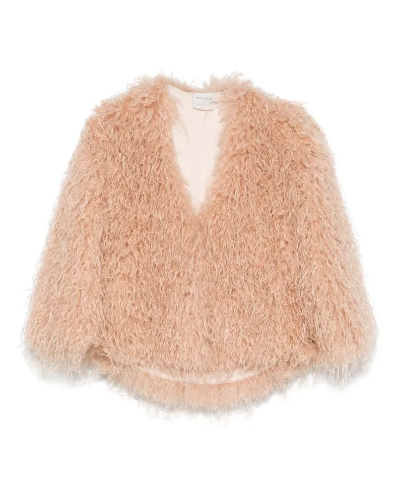 forte_forte Faux Pelzjacke Powder