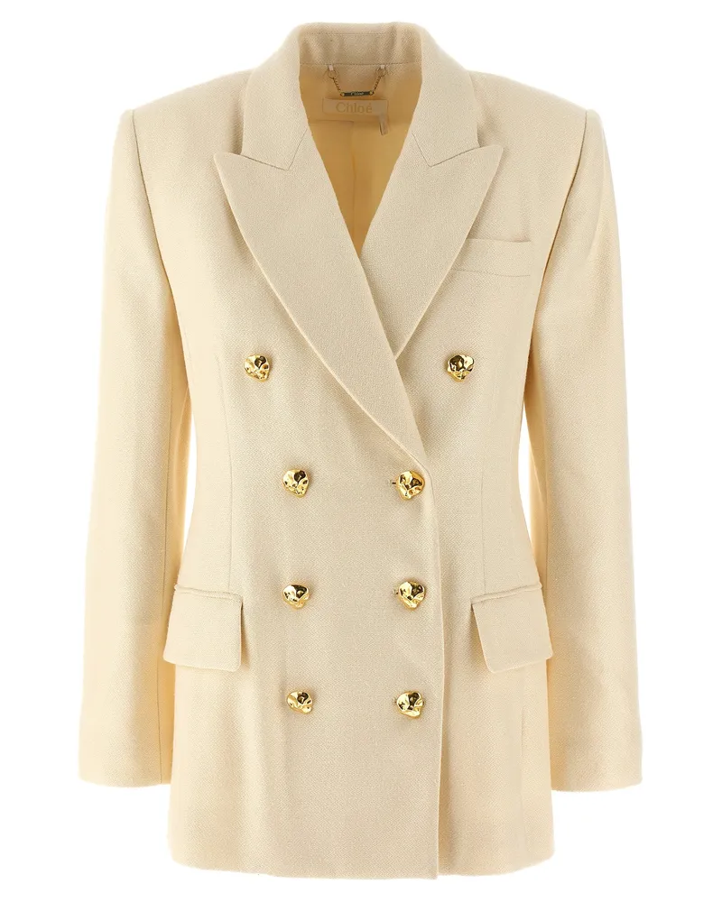 Chloé Chloé maßgeschneiderte Doppelbrustblazer White