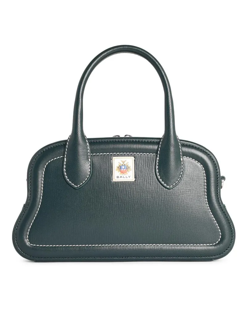 Bally Unda' Algenfarbene Granat-Lear-Tasche Green