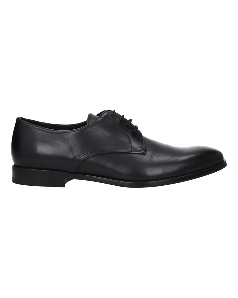 Prada Herrens Derby Leder Schwarz -