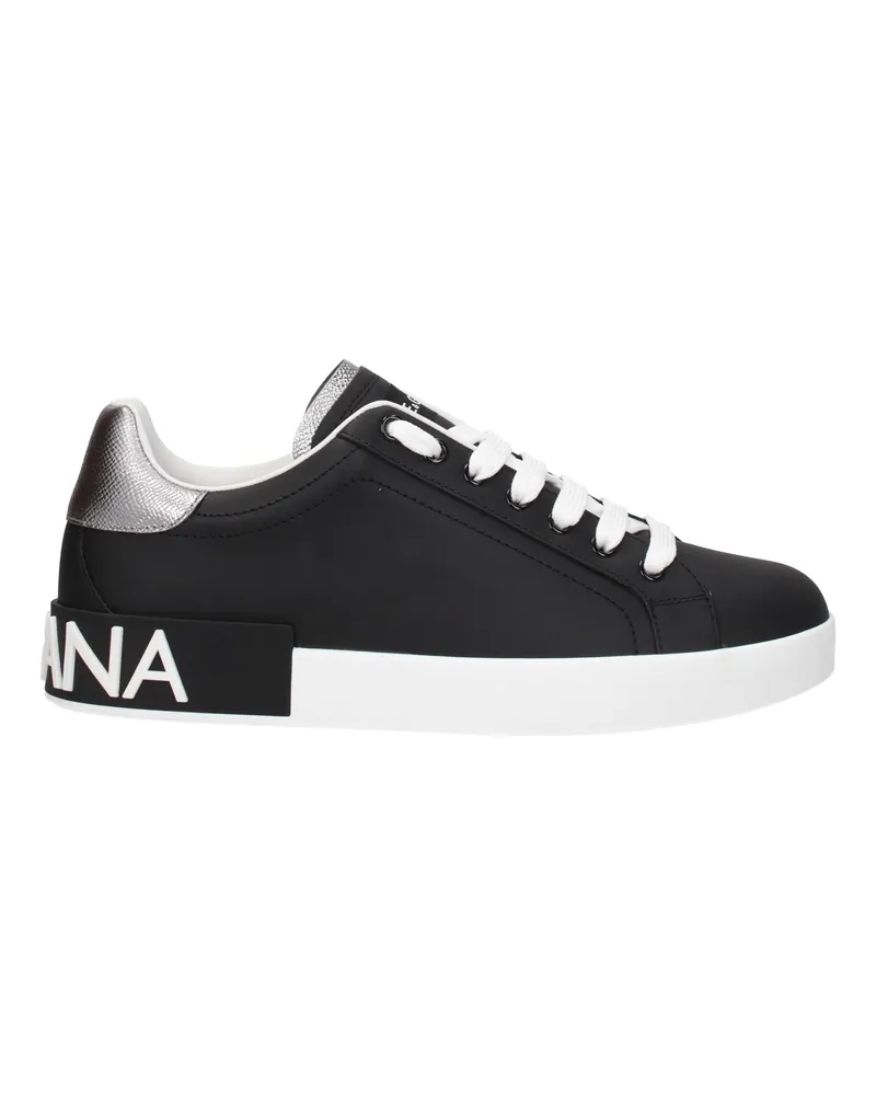 Dolce & Gabbana Sneakers Männer Leder schwarz -