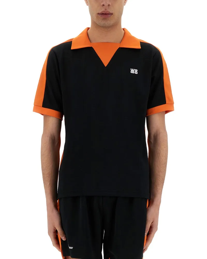 Wales Bonner Trikot Polo Black