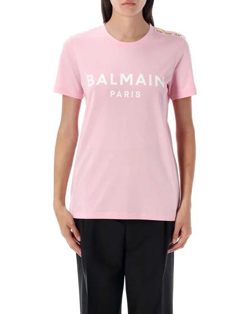 Balmain T -Shirts und Polos rosa Pink