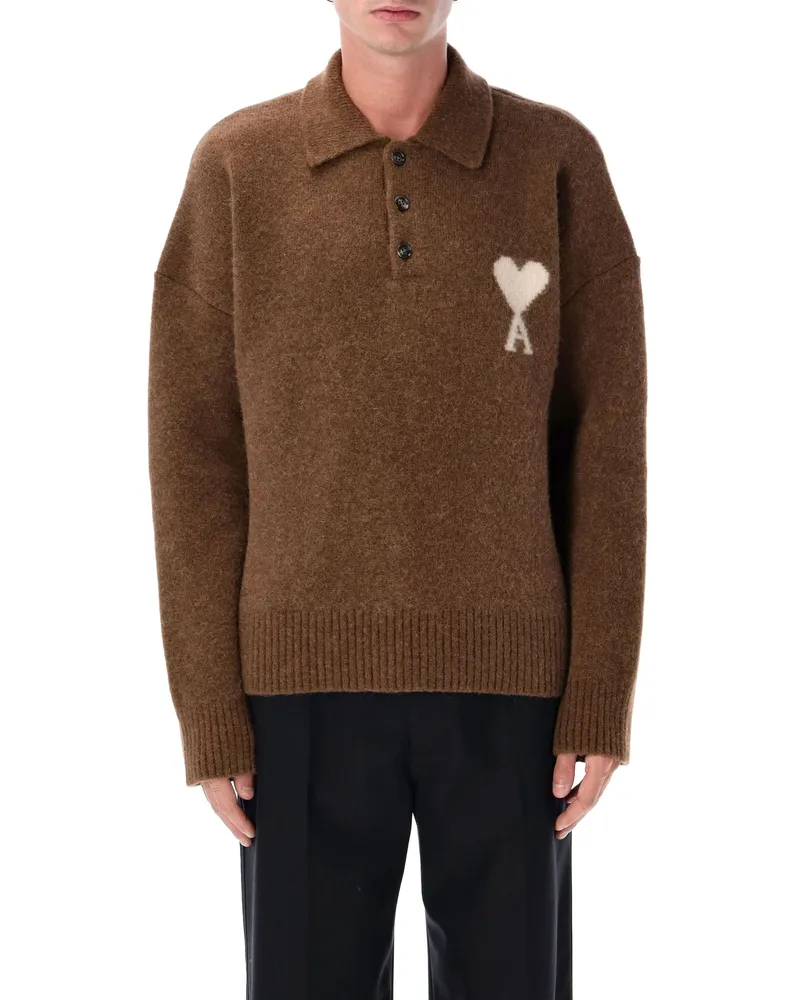 AMI Paris Pullover braun Brown