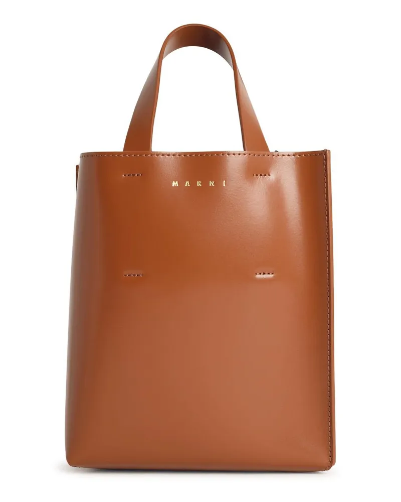 Marni Museo' Brown Lear Tasche Brown