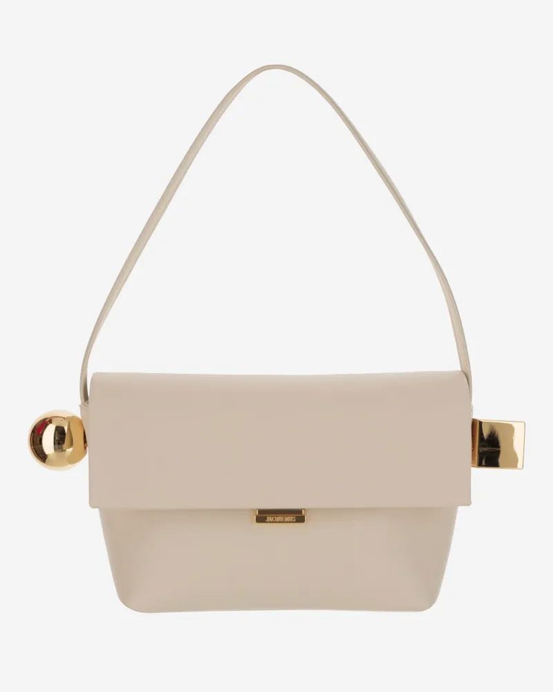 Jacquemus le Rond Carré Tasche Avorio