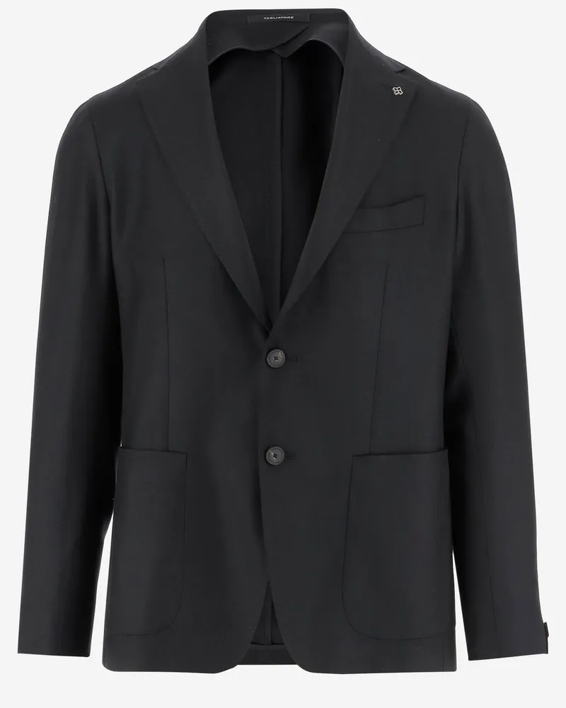 Tagliatore Stretch Wolljacke Black